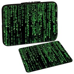 PEDEA Design Laptop Case Sleeve for up to 17.3 inch with mouse pad, Matrix