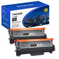 TN2420 TN-2420 TN2410 Toner pour Brother MFC L2710DW TN-2410 TN 2420 2410 MFC-L2710DW HL-L2350DW MFC-L2710DN HL-L2310D DCP-L2530DW MFC-L2750DW DCP -L2510 D MFC-L2730DW HL-L2375DW DCP-L2550DN(2 Noir