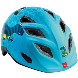 Met Casco Genio Blu Dinos M(52-57) Ciclismo Unisex Bambini, Adulti Dinosauri