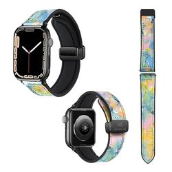 Correa de reloj para Apple IWatch, multicolor, 18 mm, Pastel