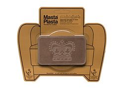 MastaPlasta Parche Autoadhesivo Premium para Reparación Instantánea. Gamuza MARRÓN - 10cmx 6cm. Diseño: CORONA. Reparación o decoración. Asientos, Bolsos, Chaquetas