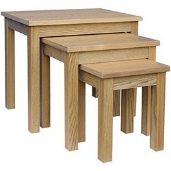 Vida Designs Oakridge Ninho de mesa, madeira, carvalho