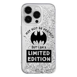 ERT GROUP mobiltelefonfodral för Apple Iphone 14 PRO originalt och officiellt licensierat DC mönster Bat Girl 007 optimalt anpassad till formen på mobiltelefonen, med glitter overflow-effekt