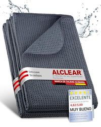 ALCLEAR 820901M_2 Pano de microfibra milagrosa, 80 x 55 cm, cinzento, 2 unidades