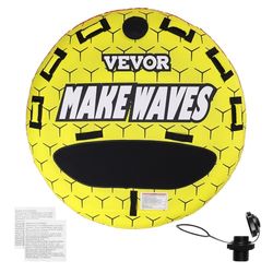 VEVOR Unisex - Volwassen sleepslang opblaasbare bootslangen, geel, 1600 x 365 mm