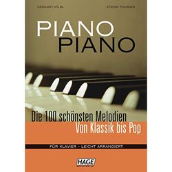 Hage Musikverlag Piano Piano 1-100 Melode leicht arrangiert - Songboek voor toetsinstrumenten