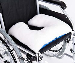 OrtoPrime Coussin Anti-escarres pour Fauteuil Roulant Coussin Coxis Bureau et Maison - Coussins Anti-escarres préventifs (UPP) - Coussin escarres Fer à Cheval Doux et Confortable