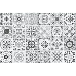 Ambiance Azulejos Dagoberto Azulejos - Adhesivo decorativo para pared (24 pegatinas de 30 x 30 cm)