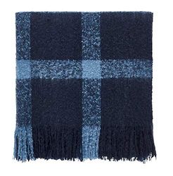 Lium/ORNELLA WOVEN THROW 130 X 150 cm INDIGO