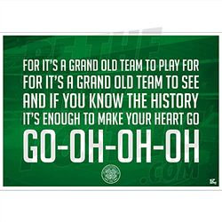 Be The Star Posters Poster du club de football celtique Chant - Format A2 - Produit sous licence officielle - Disponible en taille A2 - A2