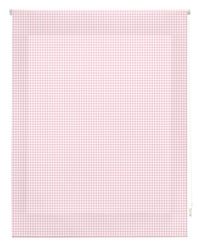 blindecor Store Enrouleur Vichy, Tissu, Rose, 110 x 180 cm