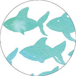Bonateks, Round Digital Printed Mouse Pad, Non-Slip Base, for Office and Home, Diameter:22cm