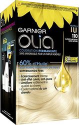 Garnier Coloration Permanente - Sans Ammoniaque - Aux Huiles Naturelles de Fleurs - Superblonds Purs - Blond Naturel (110) - Olia