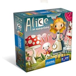 HUCH! Alice in Wonderland Children's Game with Magical Material Fairy Tale Games Visits the Cheshire Cat and Queen of Hearts Game for Children from 6 Years Family Game for 2 to 4 Players from 6 Years