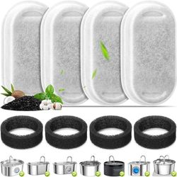 cyclingcolors 4x filtro fuente para gatos + 4x esponjas espuma agua negro bebedero motor fonte
