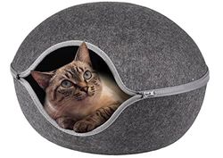 FLAMINGO Pet Products - FL-561135 Shaba Felt Basket Grey 47 x 45 x 31 cm
