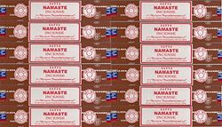 Satya Nag Champa Namaste - Varillas de Incienso (12 Paquetes)