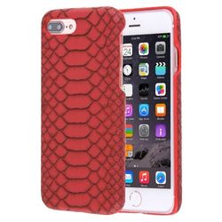 alsatek skyddande plast för iphone 7 Plus, motiv röd textur hud-orm