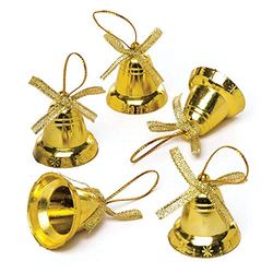 Baker Ross Cloches Dorées (Paquet de 20) - Ideal pour Le Loisir Créatif AR829