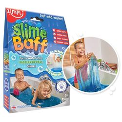 Slime Baff Blue from Zimpli Kids, 1 Bath or 4 Play Uses, Magically turns water into gooey, colourful slime, Children's Birthday Gifts, Educational Bath Toys, Pocket Money Toy, Party Bag Fillers