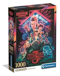 Clementoni - Puzzle Adulto 1000 Piezas Stranger Things S03 Compact Box, 39979