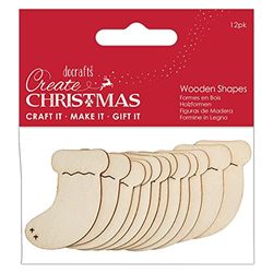 Create Christmas Wooden Shapes, Natural