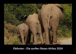 Elefanten - Die sanften Riesen Afrikas 2024 Fotokalender DIN A3: Monatskalender mit Bild-Motiven von Haustieren, Bauernhof, wilden Tieren und Raubtieren