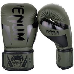 Venum Unisex Elite bokshandschoenen, kaki/zwart, 14oz EU