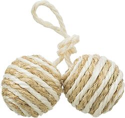 Trixie 2 balls on a rope, sisal