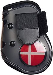 HKM Capuchons à boulettes pour la Jambe arrière, Drapeau Denmark, Pony