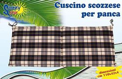 PARTENOPE Stc1305 Cuscino Panca, Blu
