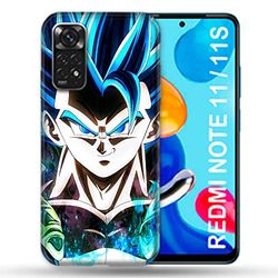 Cokitec Funda Xiaomi Redmi Note 11 / 11S Manga Dragon Ball Gogeta Cara, Multicolor