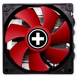 Xilence A404T AMD Ventilateur de processeur, Top Blow, 92mm PWM Ventilateur, 125W TDP, rouge/noir/argent