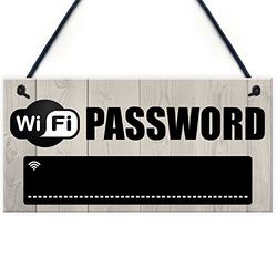 RED OCEAN Wifi Password Chalkboard House Warming Gift Hanging Plaque Home Internet Sign