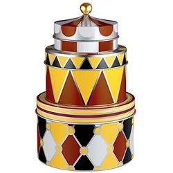 Alessi - Circus MW31S3 - Conjunto de caixa de armazenamento de design empilhável em folha de flandres