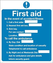 Stewart Superior KS006SAV First Aid sticker, vinyl, 230 x 195 mm, UK-import