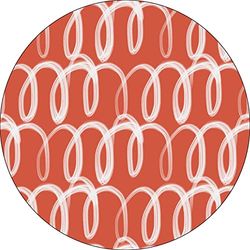 Bonateks, Round Digital Printed Mouse Pad, Non-Slip Base, for Office and Home, Diameter:22cm