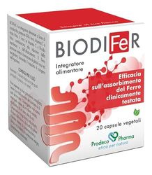 Biodifer Integratore alimentare efficace sull'assorbimento del ferro 20 cps vegetali
