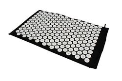 Acupressuurmat - nagelmat - yogamat - Shiatsu accu-pressuur - zwart