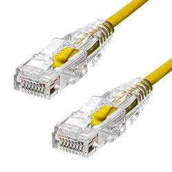 proxtend Ultra Slim CAT6A U/UTP CU LSZH Ethernet-kabel geel 2M