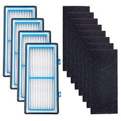 Ying-ti Lot de 4 filtres HEPA + 8 filtres à charbon pour filtre à air Holmes AER1 de remplacement pour HAPF30AT et HAP242-NUC