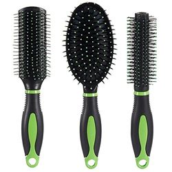 Barattolo 3 spazzole capelli assortiti - 4 colori 25x10