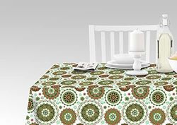 Doge Milano Nappe avec impression numérique, 100% Made in Italy Nappe antidérapante pour salle à manger, lavable et antitache, Modèle Rhonda, 140x240 cm