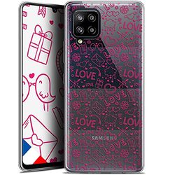 Caseink fodral för Samsung Galaxy A42 5G (6.6) [Gel HD-mönster tryckt i Frankrike kärlek Saint Valentine kollektion Doodle design - mjuk - ultratunn]