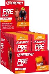 Enervit, Pre Sport Naranja, Suplemento Energético en Gel, a Base de Carbohidratos, para un Desempeño Óptimo, Sin Gluten, con Isomaltulosa y Vitamina B1, 20 Envases de 45 Gramos