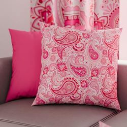 PETTI Artigiani Italiani - Par de fundas de cojín de 45 x 45 cm de microfibra, cojines para decoración de dormitorio, sofá, salón, juego de 2 fundas de cojín, funda de cojín con estampado de cachemira