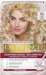 L'Oreal Tintura per Capelli, Excellence Creme, 200 gr, 10 Rubio Muy Claro