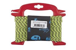 Bo-Camp – Cuerda de Carrete + tensores – Ø 3 mm – 20 Metros – Nylon Reflectante