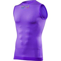 SIX2 Violet-M Ärmlös Superlight Carbon Underwear M/L Unisex Vuxen, M/L