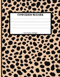 Composition Notebook: Animal Print College Ruled | Leopard Print Notebook | Animal Print Student Notebook